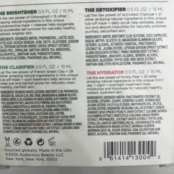 Hear Me Raw-The Fab Four Bento Box -Mask & Moisturizer Skincare Set - Picture 5 of 5